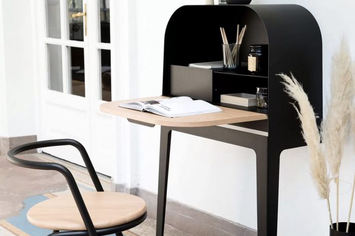 Elegantly French, this minimal hideaway desk is worthy of your home!