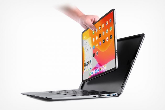 The doqo case turns your iPad Pro into a MacBook… with a trackpad and multiple ports!