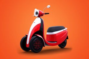 This adorable Italian electric trike can be driven with a car driving license