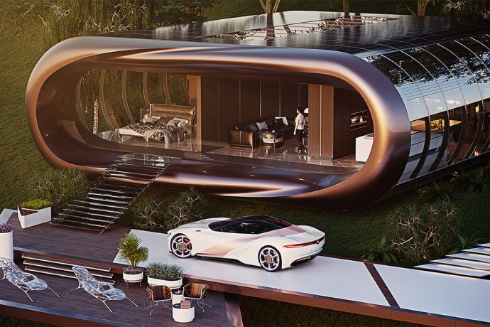 If Tesla designed houses, this is what they would look like