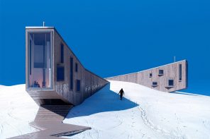 This winter hotel is built to blend in with the slopes