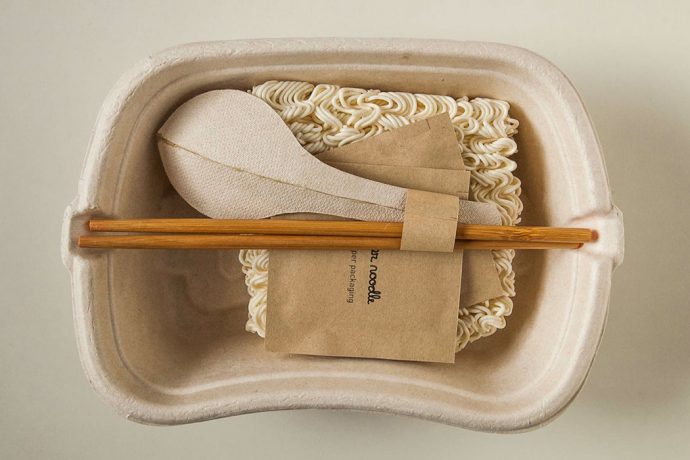 Cup Noodles made eco-friendly with this 100% paper packaging design!