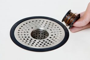 The ShowerShroom cleverly traps and hides those stray hairs that end up clogging your drain