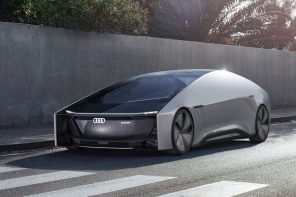 The streamlined Audi e-tron GT looks like it was inspired by a wind-tunnel test!
