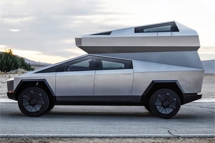 A Tesla-inspired Cyber Camper that gets you ready to camp on Mars