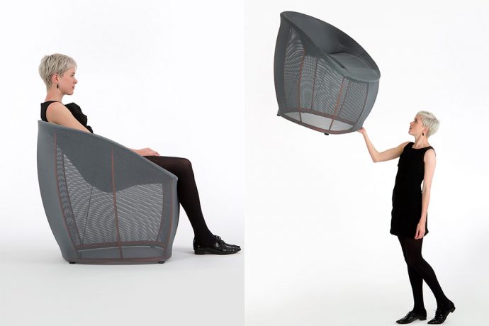 LAYER Design’s flexible chair is based on human psychology and sports