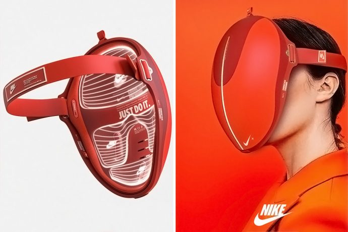 A conceptual NIKE skincare gadget for a world post COVID-19