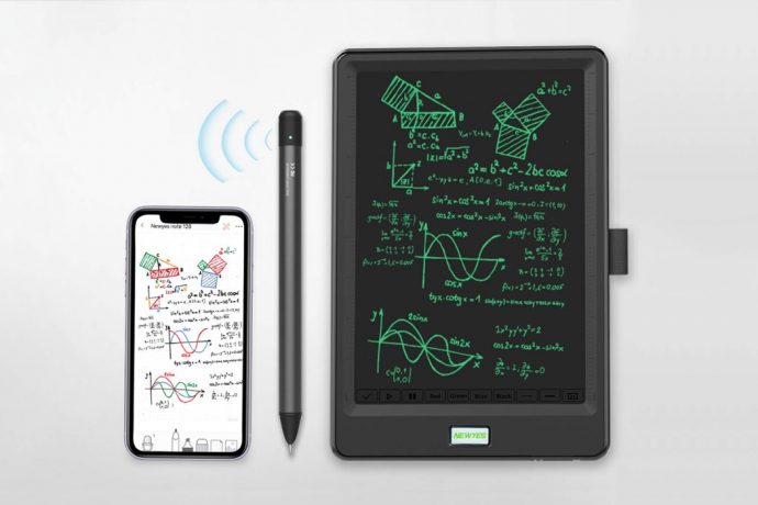 A sensor inside this smart pen turns all your handwritten notes into editable digital text