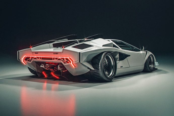 A designer fused a Lamborghini, Cybertruck, and DeLorean into one badass automobile
