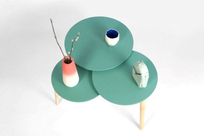 The SLIDE table has a quirky, fun way of expanding and contracting to alter its surface area