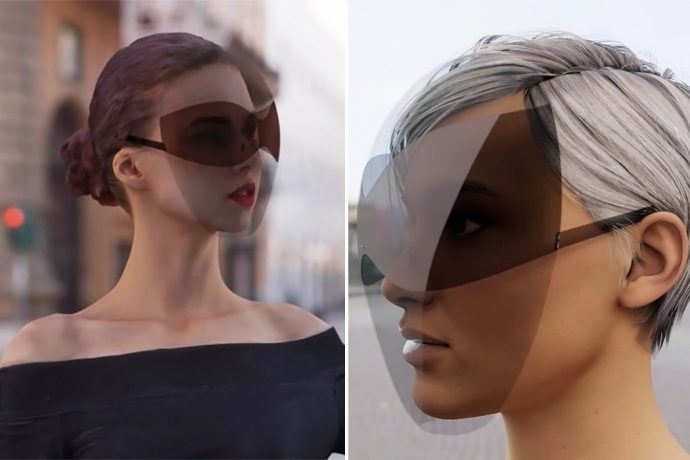 Face Mask designed for a surreal future where wearing PPE is humanity’s new norm