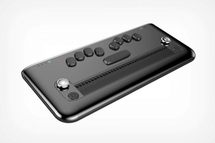 This sleek, accessible Braille Computer is like a MacBook for the visually impaired!