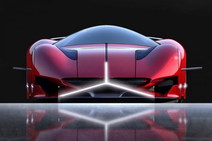 The Mercedes Redsun concept transforms the company’s logo into an iconic headlight!