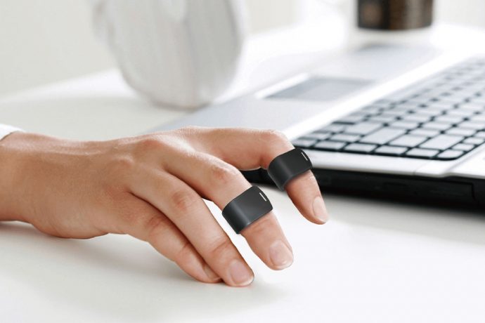 This wearable mouse ring is designed to work at the tap of your fingers!