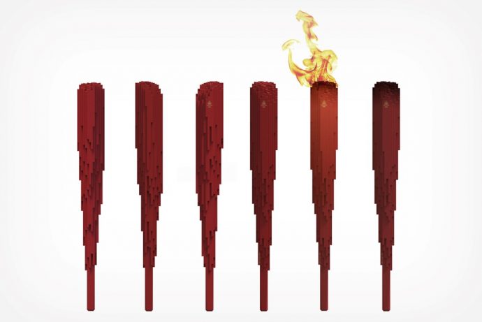 The 2026 Winter Olympics torch, imagined by a designer inspired by Milan’s architecture