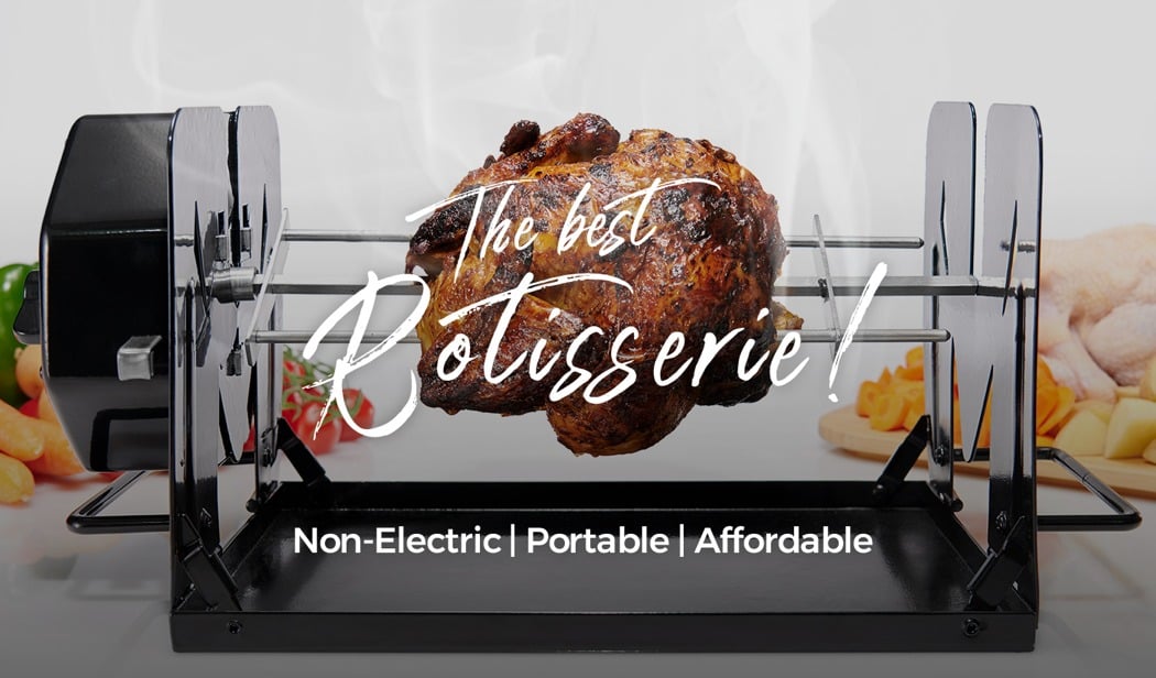 Effortlessly roast perfect rotisserie meals with this mechanical