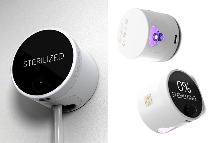 This UV light sterilizer gives you a 99% bacteria-free toothbrush!