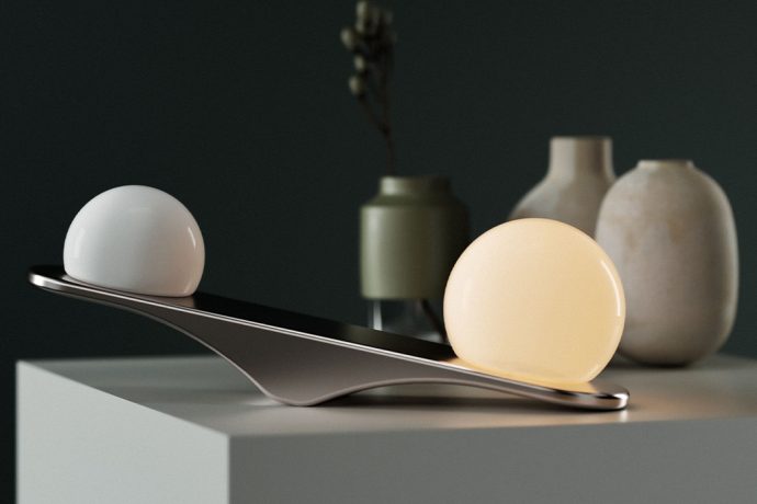 This intuitive light was designed to reflect nature’s law of balance!