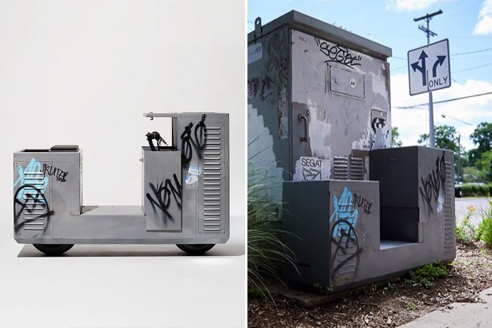 This graffiti-covered e-bike is designed to blend in with urban architecture!