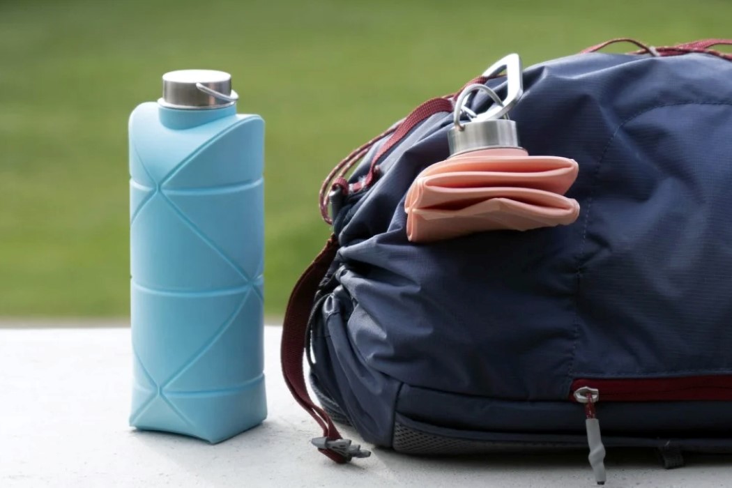 Origami Bottle! Revolutionary space-saving bottle by DiFOLD. 