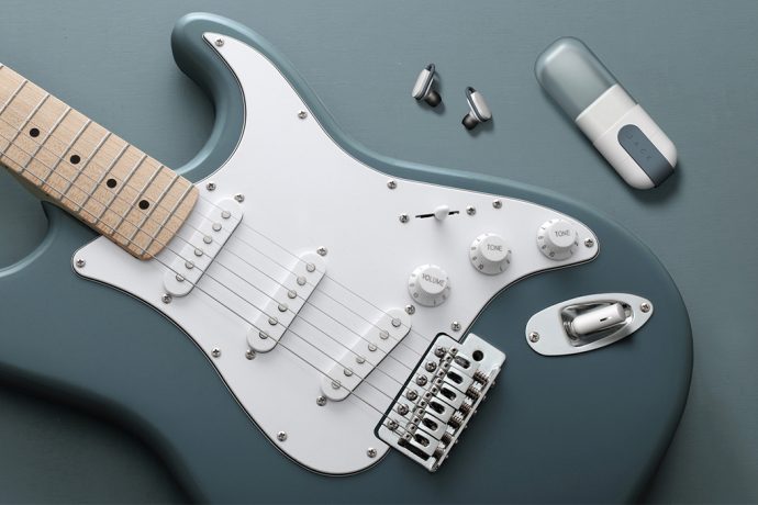 This wireless guitar headphone amplifier lets you make music without any strings attached!