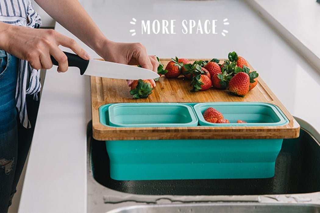 Make meal prep hassle-free again with this space-saving cutting board! -  Yanko Design