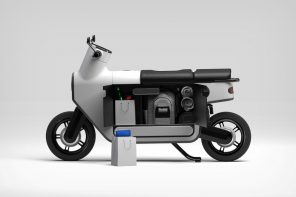 The scooter gets its first radical redesign in nearly a 100 years with an expanded storage chamber