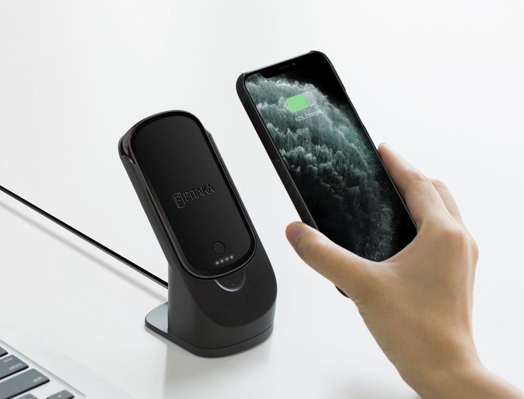 This magnetic wireless charger plugs directly into unused bedside sockets  to save space - Yanko Design