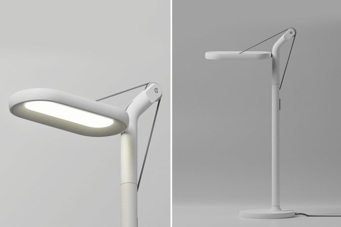A pulley mechanism based lamp designed to add a playful interaction with everyday furniture!