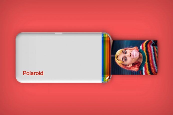 Polaroid’s new pocket-printer prints water-resistant images that you can stick on walls & lockers!