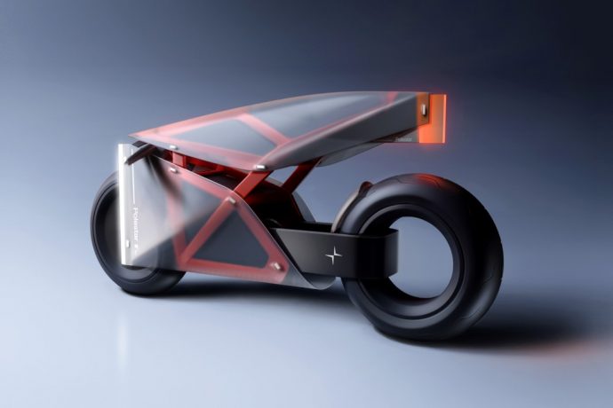 Stunning translucent motorcycle concept allows you to see the chassis through its bodywork!