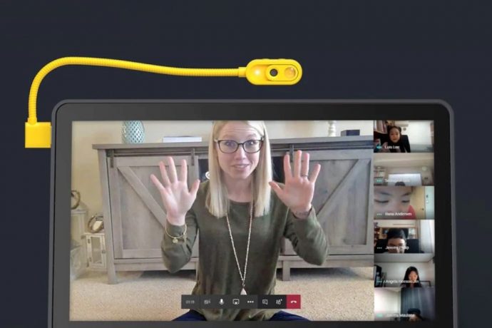 This flexible “point-anywhere” webcam allows you to have more dynamic Zoom video calls