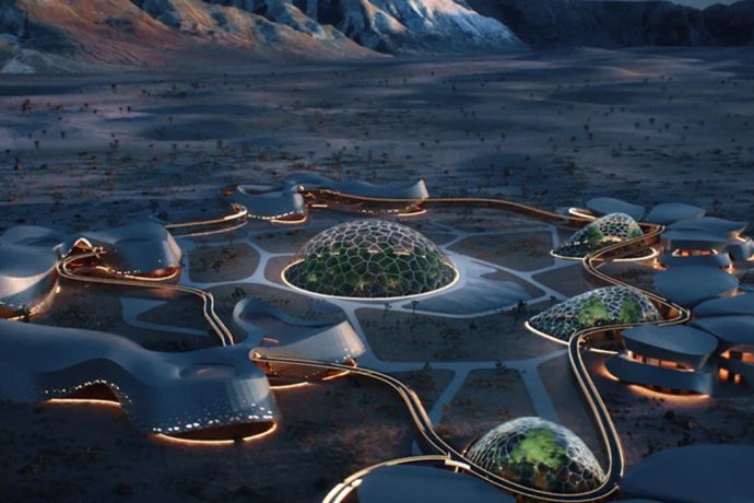 Space Architecture designed to be a home to the future humans living on Mars!