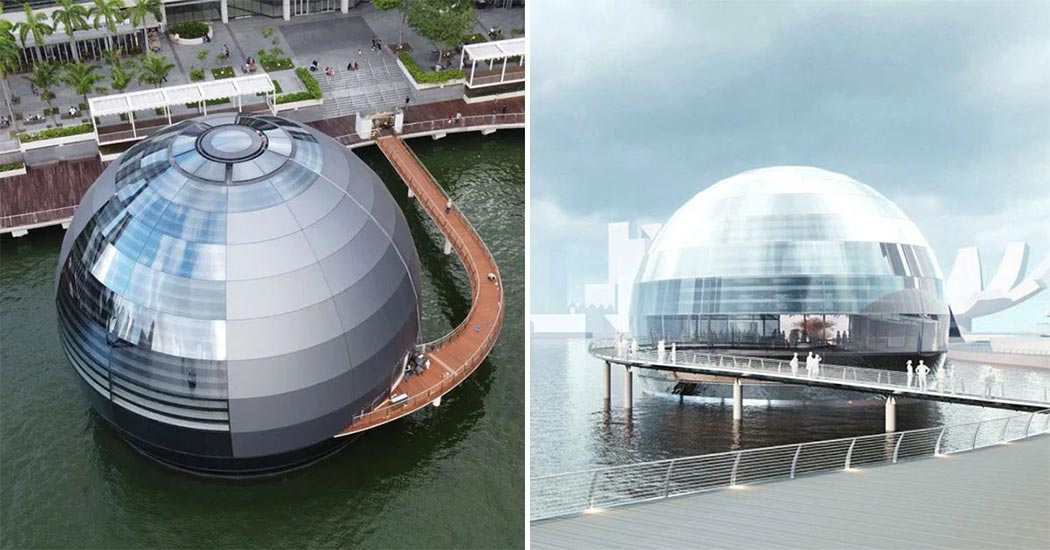 First Look: Apple Marina Bay Sands  Worlds First Floating Apple Store in  Singapore 