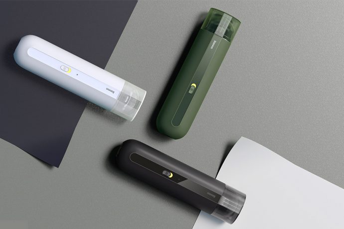 This mini vacuum cleaner cleans while hiding in plain sight!