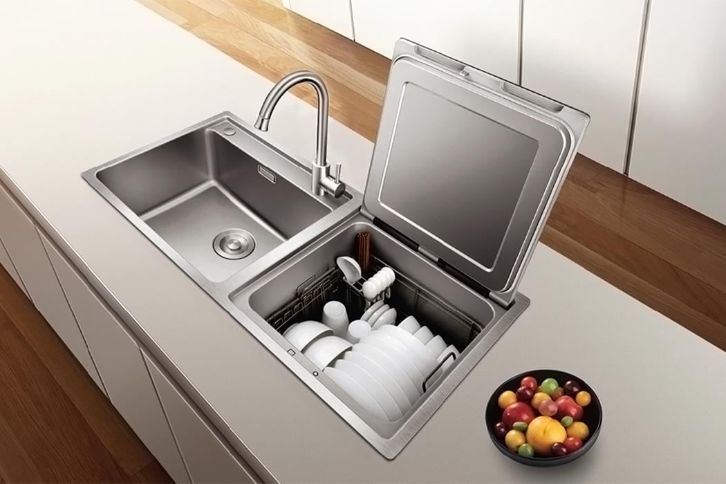 kitchen sink with dishwasher