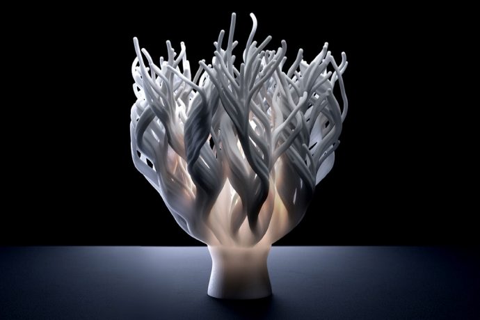 These 3D-Printed lamps were designed using algorithms that copy coral growth patterns