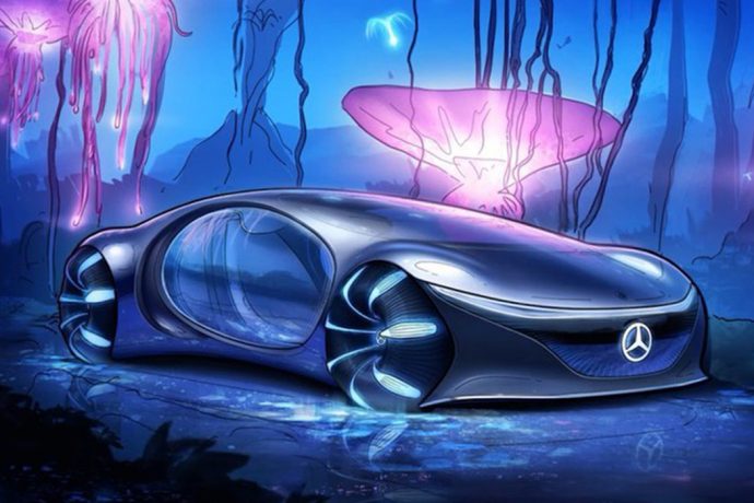Automotive Inspiration: Mercedes Benz VISION AVTR releases video + sketches showing the car in action!