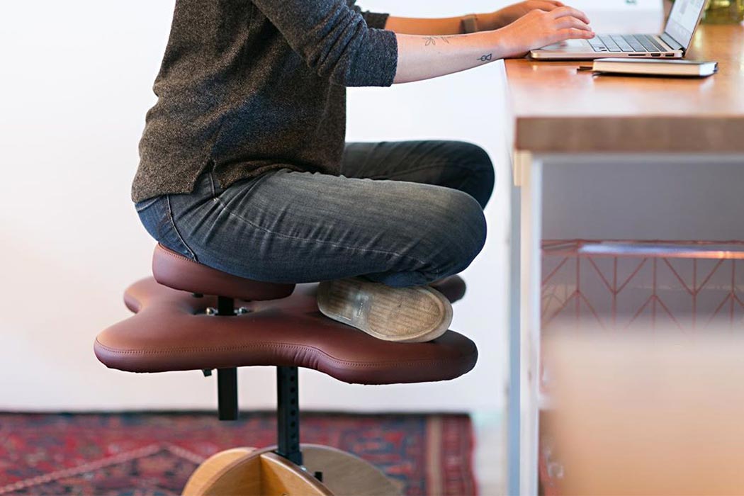 You Can Get an Office Chair That Lets You Sit Cross-Legged at Your Desk