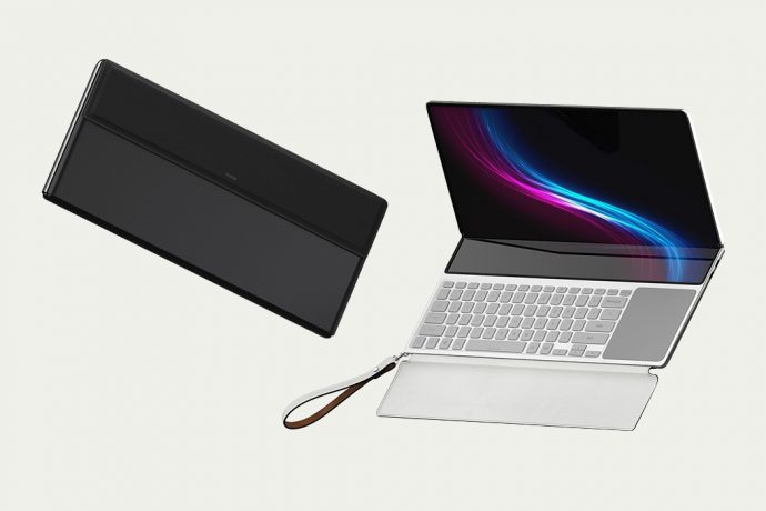 This foldable laptop can be carried around like a clutch for the ultimate tech-fashion statement