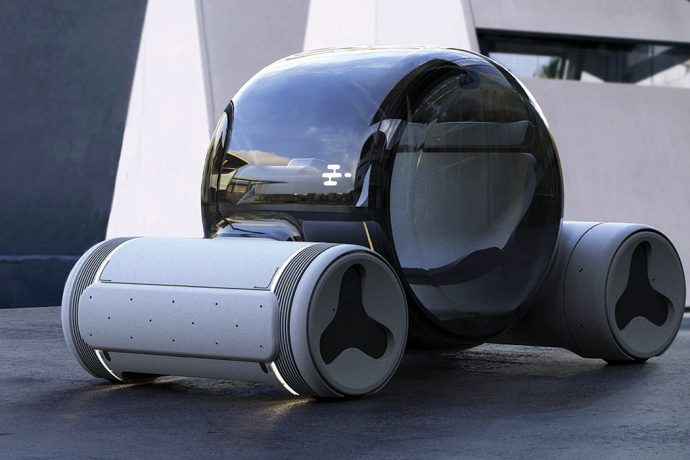This hydrogen fuel based pod is the vehicle of choice for a green future!