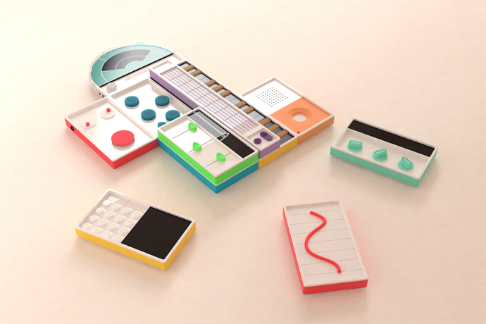 Magnetic, modular instruments that join together to help kids produce their own music!