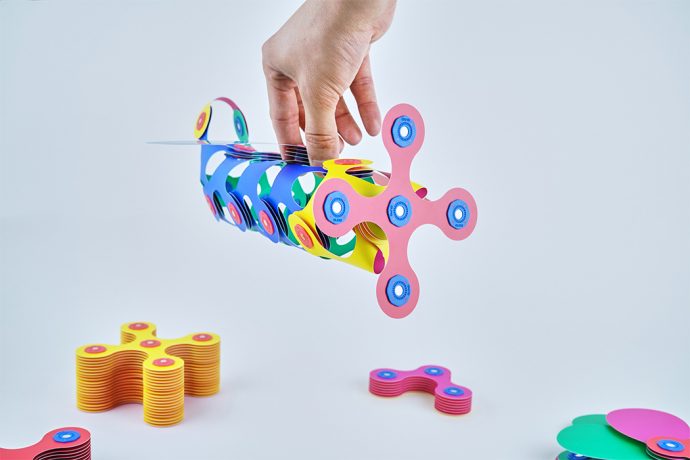 Think outside the “block” with these magnetic, origami-inspired building toy