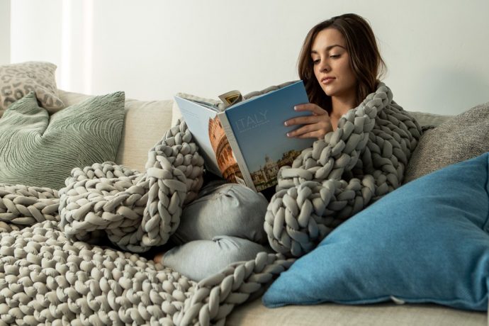 Finally, a weighted blanket that’s cozy, breathable, stylish, and machine-washable