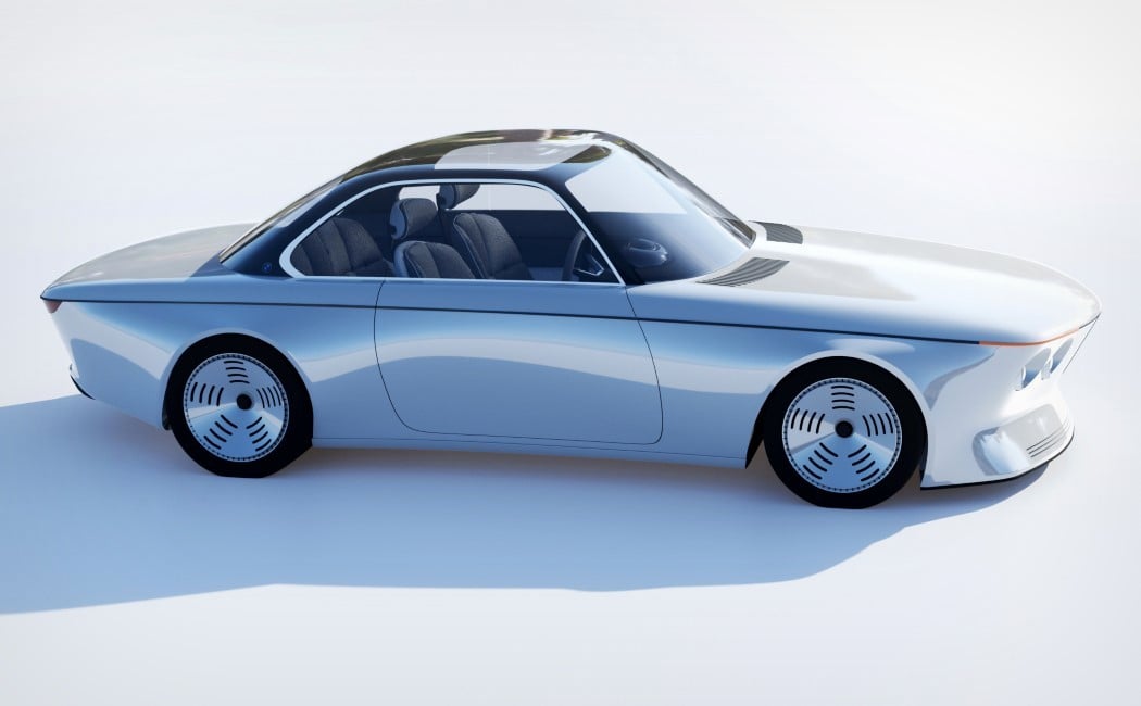 ¡Este rediseño de BMW E9 adopta el retrofuturismo y el suave atractivo visual de Baymax!