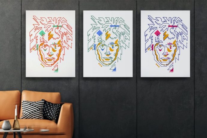 These geometric paintings were made by a CNC-machining robot!