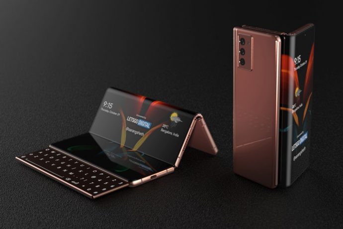 Samsung is rumored to be working on a dual-hinge folding Galaxy smartphone with a sliding keyboard!