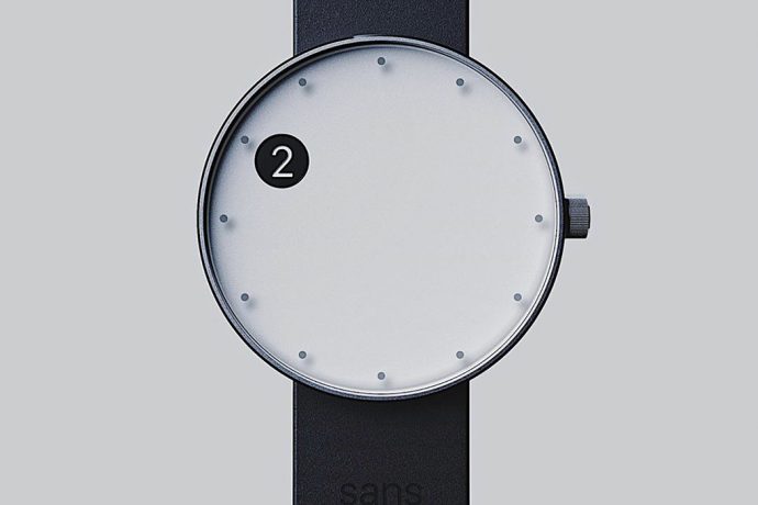 One time telling dot is this minimal wrist watch’s most defining feature