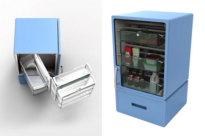 This Modular Refrigerator uses an innovative shelving system to tackle food wastage