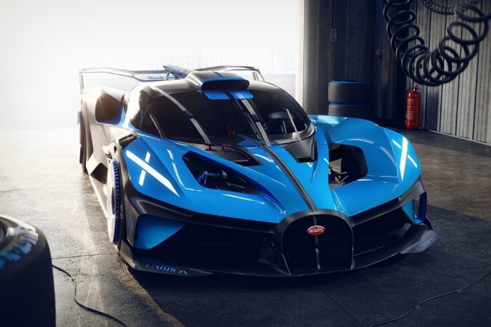 The new Bugatti Bolide’s headlights look suspiciously a lot like the SpaceX logo